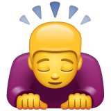Man Bowing on WhatsApp 2.20.206.24