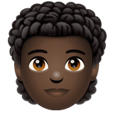 Person: Dark Skin Tone, Curly Hair on WhatsApp 2.20.206.24