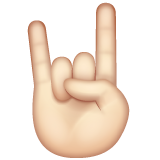 Sign of the Horns: Light Skin Tone on WhatsApp 2.20.206.24