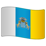 AZ FLAG Gran Canaria Tafelvlag 14x21 cm - Bureauvlag Canarische Eilanden 21 x 14 cm - Zwarte plastic stok en voet
