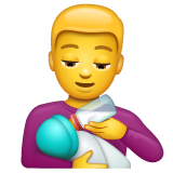 Man Feeding Baby on WhatsApp 2.22.8.79