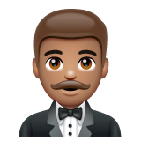 Man in Tuxedo: Medium Skin Tone on WhatsApp 2.22.8.79