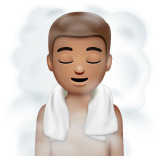 Person in Steamy Room: Medium Skin Tone on WhatsApp 2.22.8.79