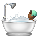 Person Taking Bath: Medium-Dark Skin Tone on WhatsApp 2.22.8.79