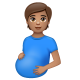 Pregnant Person: Medium Skin Tone on WhatsApp 2.22.8.79