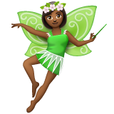 Woman Fairy: Medium-Dark Skin Tone on WhatsApp 2.22.8.79