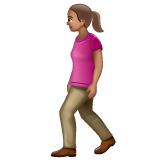 Woman Walking: Medium Skin Tone on WhatsApp 2.22.8.79