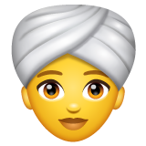 👳‍♀️ Woman Wearing Turban Emoji on WhatsApp 2.22.8.79