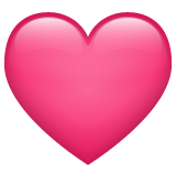 Roze Hart Emoji on WhatsApp 2.23.2.72