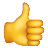 👍 Daumen Hoch Emoji on WhatsApp 2.23.2.72