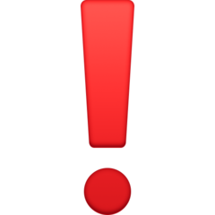 Emoji Point D’Exclamation Rouge