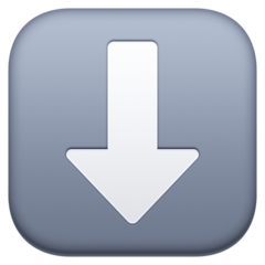 ⬇️ Downwards Black Arrow Emoji