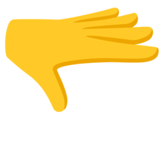 Palm Down Hand Emoji | Emoji Palm Down Hand Meaning