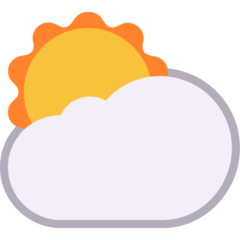 ⛅ Sun Behind Cloud Emoji