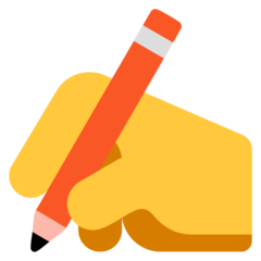 Writing Hand Emoji | Emoji Writing Hand Meaning