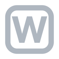 Regional Indicator Symbol Letter W emojis