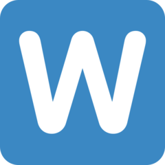 Emoji Regional Indicator Symbol Letter W