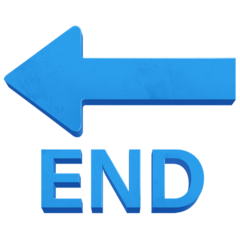 🔚 End with Leftwards Arrow Above Emoji