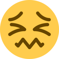 😖 Confounded Face Emoji