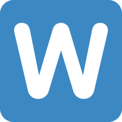 Regional Indicator Symbol Letter W emojis