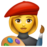 Woman Artist Emoji | Emoji Woman Artist Meaning