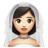 👰🏻‍♀️ Woman with Veil: Light Skin Tone Emoji