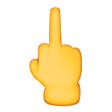 🖕 Middle Finger Emoji on Apple iOS 9.1