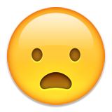 😦 Frowning Face with Open Mouth Emoji on Apple iOS 9.3