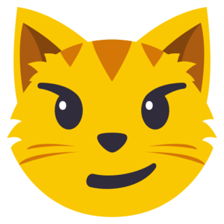 😼 Cat with Wry Smile Emoji on JoyPixels 3.1