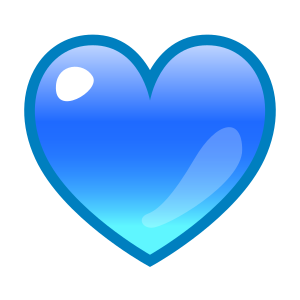 💙 Blauw Hart Emoji on emojidex 1.0.14