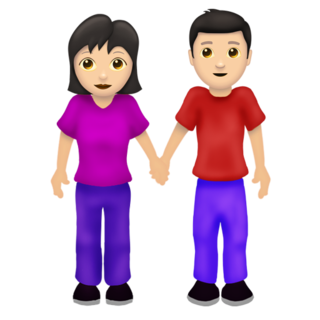 👫🏻 Woman and Man Holding Hands: Light Skin Tone Emoji on Emojipedia ...