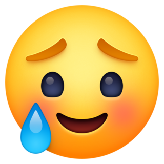 🥲 Lachend Gezicht Met Traan Emoji on Facebook 13.1