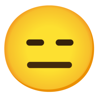 😑 Expressionless Face Emoji on Google Noto Color Emoji 15.0