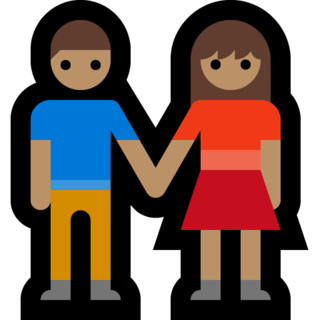👫🏽 Woman and Man Holding Hands: Medium Skin Tone Emoji on Microsoft ...