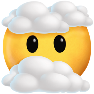 😶‍🌫️ Face in Clouds Emoji on Twitter Emoji Stickers 13.1