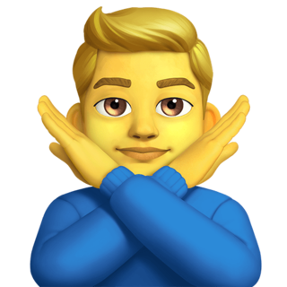 🙅‍♂️ 禁止手势男 Emoji On Twitter Emoji Stickers 131 