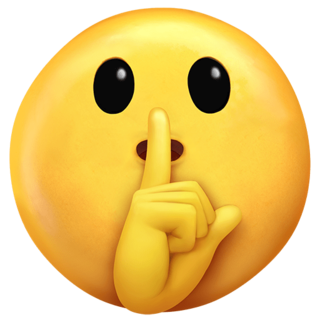 🤫 Visage Avec Un Doigt Sur La Bouche Emoji on Twitter Emoji Stickers 13.1