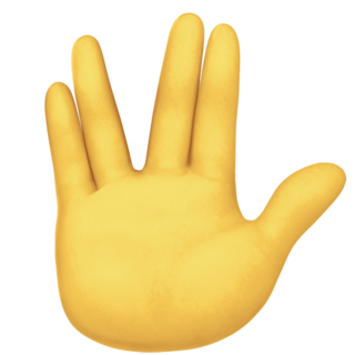 🖖 Saludo Vulcano Emoji on Twitter Emoji Stickers 13.1
