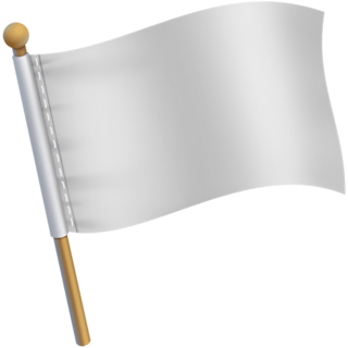 🏳️ White Flag Emoji on Twitter Emoji Stickers 13.1
