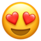Smiling Face with Heart-Eyes on Apple 