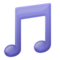 Musical Note on Apple 