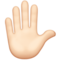🏻 Raised Hand Light Skin Tone Emoji 