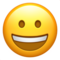 Grinning Face on Apple 