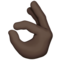👌🏿 OK Hand Sign Dark Skin Tone Emoji