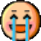 Face with Tears of Joy on au by KDDI 
