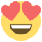 Smiling Face with Heart-Eyes on JoyPixels 