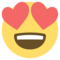 Smiling Face with Heart-Eyes on JoyPixels 