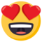 Smiling Face with Heart-Eyes on JoyPixels 