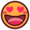 Smiling Face with Heart-Eyes on emojidex 