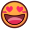 Smiling Face with Heart-Eyes on emojidex 